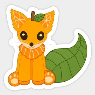 Orange Fox Sticker